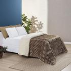 Edredom Coberdrom Romantico Poá Queen Sherpa E Manta Flannel