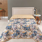 Edredom Coberdrom Sonho Bom Queen Em Malha - Mostarda - 100%