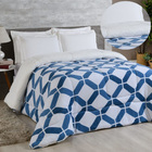 Edredom Coberdrom Sonobom Queen Sherpa E Manta - Geométrico A