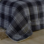 Edredom Coberdrom Sonobom Solteiro Sherpa E Manta - Xadrez Az