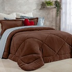 Edredom/coberta King De Manta Soft - 2,80m X 2,70m Marrom