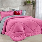 Edredom/coberta King De Manta Soft - 2,80m X 2,70m Rosa