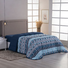 Edredom Cobertor Sonnet Queen Malha Estampada Dupla Face 100%