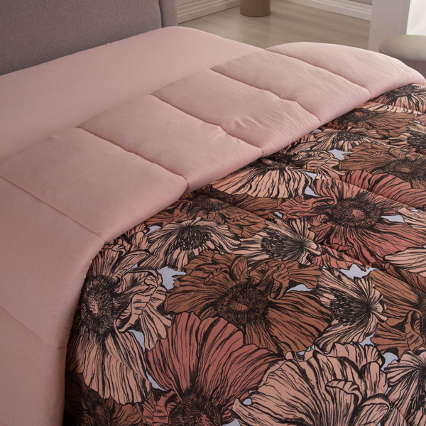 Edredom Cobertor Sonnet Queen Malha Estampada Dupla Face 100%