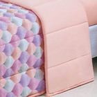 Edredom Cobertor Sonnet Queen Malha Estampada Dupla Face 100%