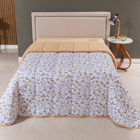 Edredom Cobertor Sonnet Queen Malha Estampada Dupla Face 100%