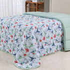 Edredom Cobertor Sonnet Solteiro Malha Estampada Dupla Face 1