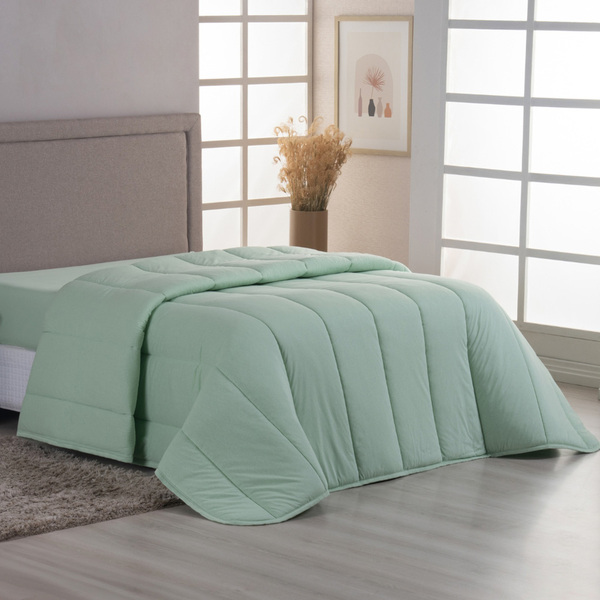 Edredom Cobertor Sonnet Solteiro Malha Lisa Dupla Face 100% A