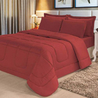 Edredom Com Jogo De Enchoval Casal Total Com 6pçs Aconchego D