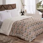 Edredom Confort Queen Dupla Face Sherpa Toque Lã Carneiro - T