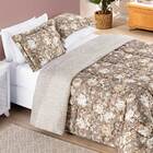 Edredom Dallas King 3 Peças Cáqui