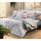 Edredom De Malha 100% Algodão Fio Penteado Soft Queen Florata