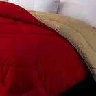 Edredom De Malha Casal Kit 3 Peças Vinho Com Bege Casa Dona