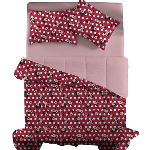 Edredom Disney Casal Doce Vida Vermelho Un