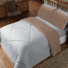 Edredom Dupla Face 6 Pçs Casal Queen Casen -  Lençol Incluso