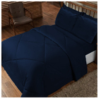 Edredom Dupla Face Casal Queen 6 Pçs - Lençol Incluso Casen A