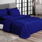 Edredom Dupla Face Casal Queen Casen Azul Marinho