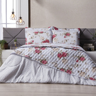 Edredom Dupla Face Casal Queen Coleção Composê Estampado  Val