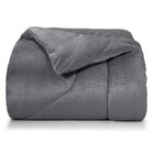 Edredom Dupla Face De Plush Queen 235x260cm Ardosia