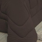 Edredom Em Malha 100% Algodão Solteiro Dupla Face - Tabaco -