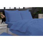 Edredom Eros 200 Fios Queen Kit 6 Peças Azul Casa Dona