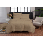 Edredom Eros 200 Fios Queen Kit 6 Peças Capuccino Casa Dona