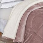 Edredom Esquimó Casal Padrão Dupla Face Sherpa Toque Lã Carne