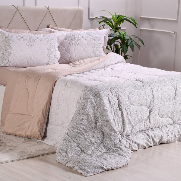 Edredom Estampado King 200 Fios 100% Algodão Extra Macio