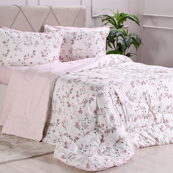 Edredom Estampado Queen 200 Fios 100% Algodão Extra Macio