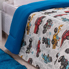 Edredom Fantasy Carros Solteiro Infantil Tecido Malha 100% Al