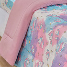 Edredom Fantasy Unicórnio Solteiro Infantil Tecido Malha 100%