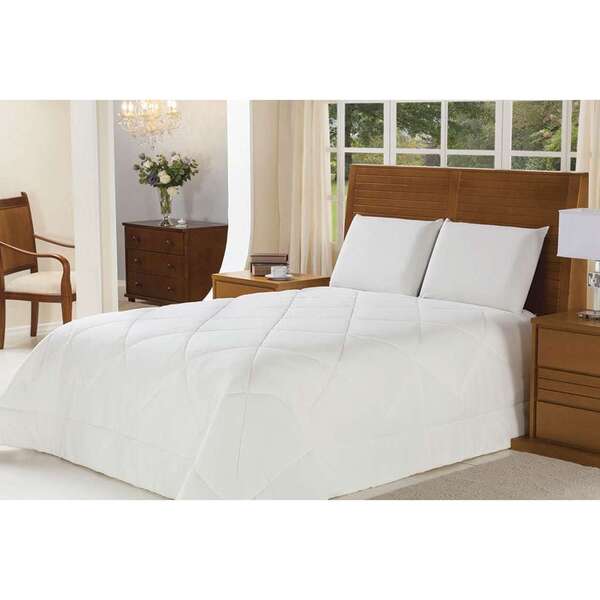 Edredom Fibra Queen 240x260 Cm Soft Touch Plumasul 300 Fios B