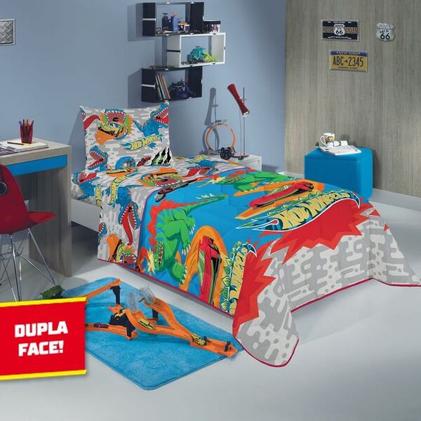 Edredom Infantil Lepper Microfibra Hot Wheels Especificação:ú
