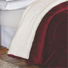 Edredom Insinuante Queen Dupla Face Sherpa Toque Lã Carneiro