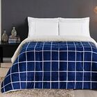 Edredom King Coberdrom Sherpa/mantinha Austin 1 Peça - Marinh