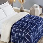 Edredom King Coberdrom Sherpa/mantinha Austin 1 Peça - Marinh