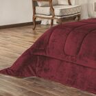 Edredom King Coberdrom Sherpa/mantinha Everest 1 Peça - Vinho