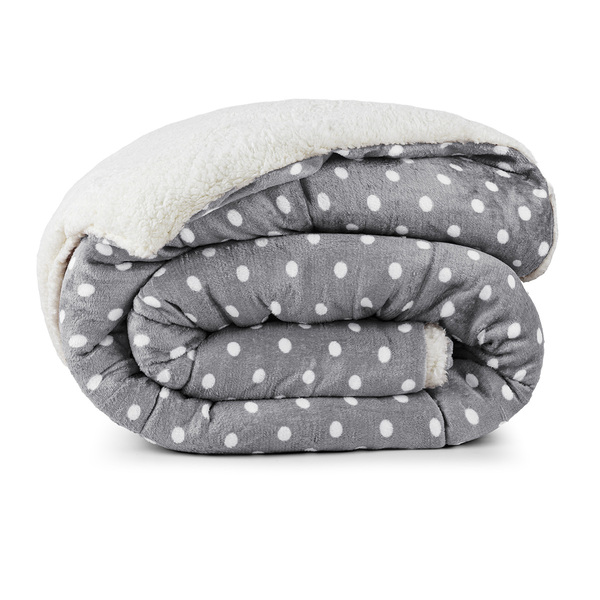 Edredom King Coberdrom Sherpa/mantinha Petit Poa 1 Peça - Cin