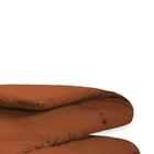 Edredom King Dupla Face Liso Percal Tous Les Jours Terracota