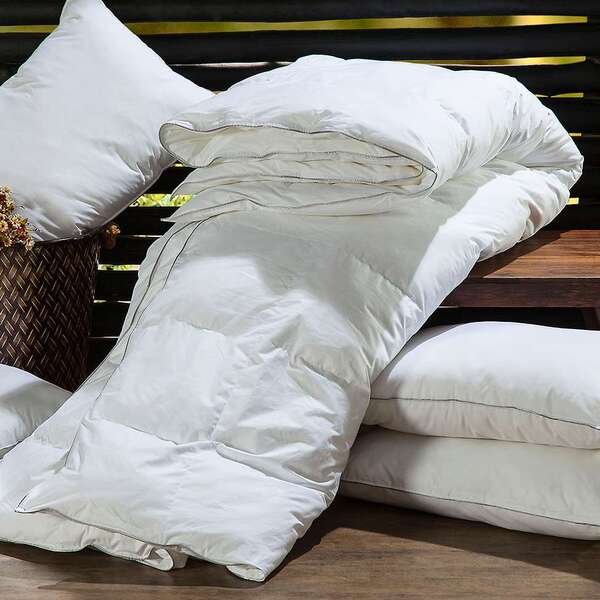 Edredom King Pluma Ll Penas De Ganso Branco