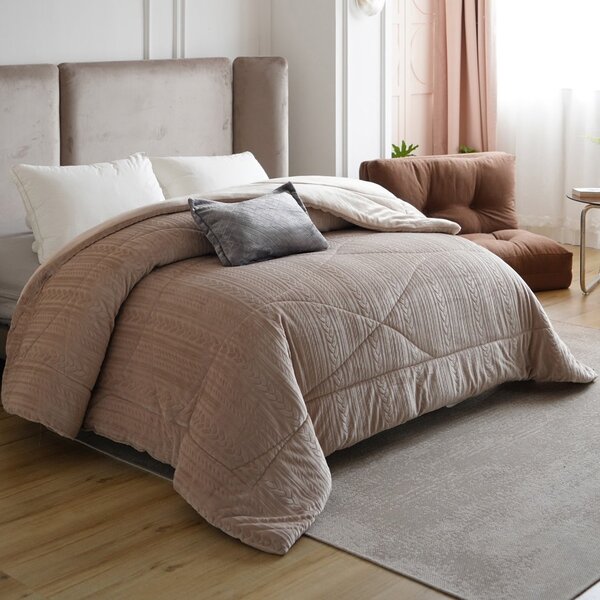 Edredom King Plush Dupla Face Toque Flannel Tessi