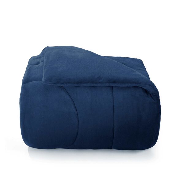 Edredom King Plush Inove Liso Mariner Hedrons
