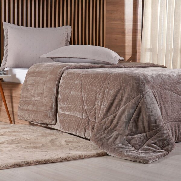 Edredom King Plush Sense Dupla Face 100% Poliéster 250x270cm