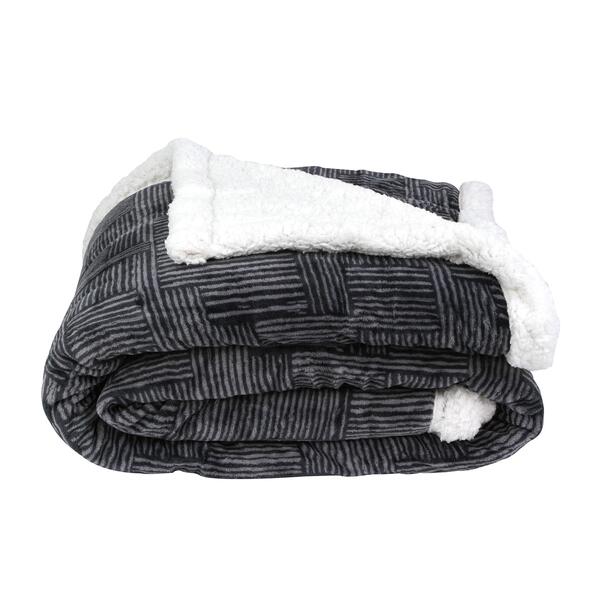 Edredom King Sherpa Cinza Horizons  - A\casa