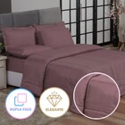 Edredom Kit 6 Peças Dupla Face Casal Rose Casa Dona