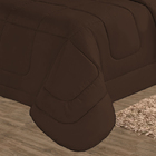 Edredom Leve Para Verão Aconchego Avulso Marrom Cotex