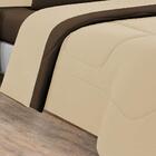 Edredom Malha 100% Algodão 1 Peça King - Palha /tabaco