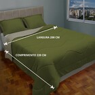 Edredom Malha Casal Duas Cores 220x240 Metros 3 Pçs Casa Dona