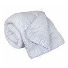 Edredom Malha Queen Dupla Face Branco 2,40m X 2,20m Malha De