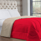 Edredom Marselha Queen Vermelho/cáqui